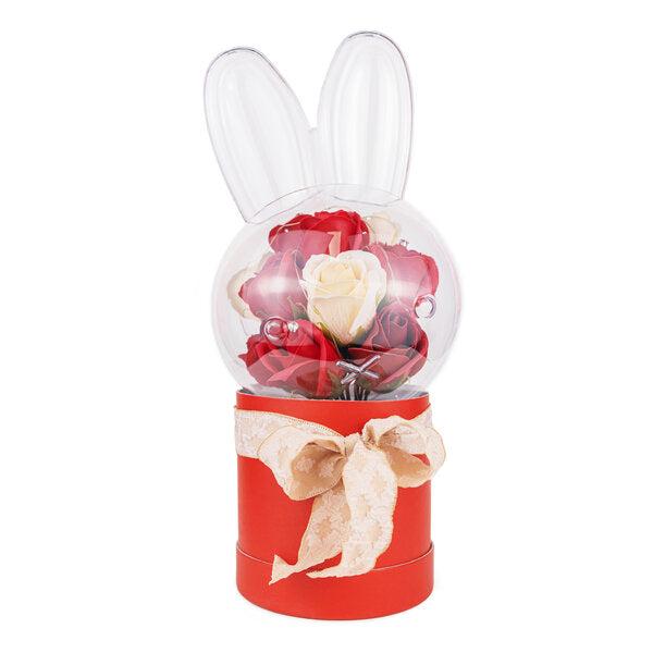 СВЕТЕЩО ЗАЙЧЕ С РОЗИ 35 СМ.