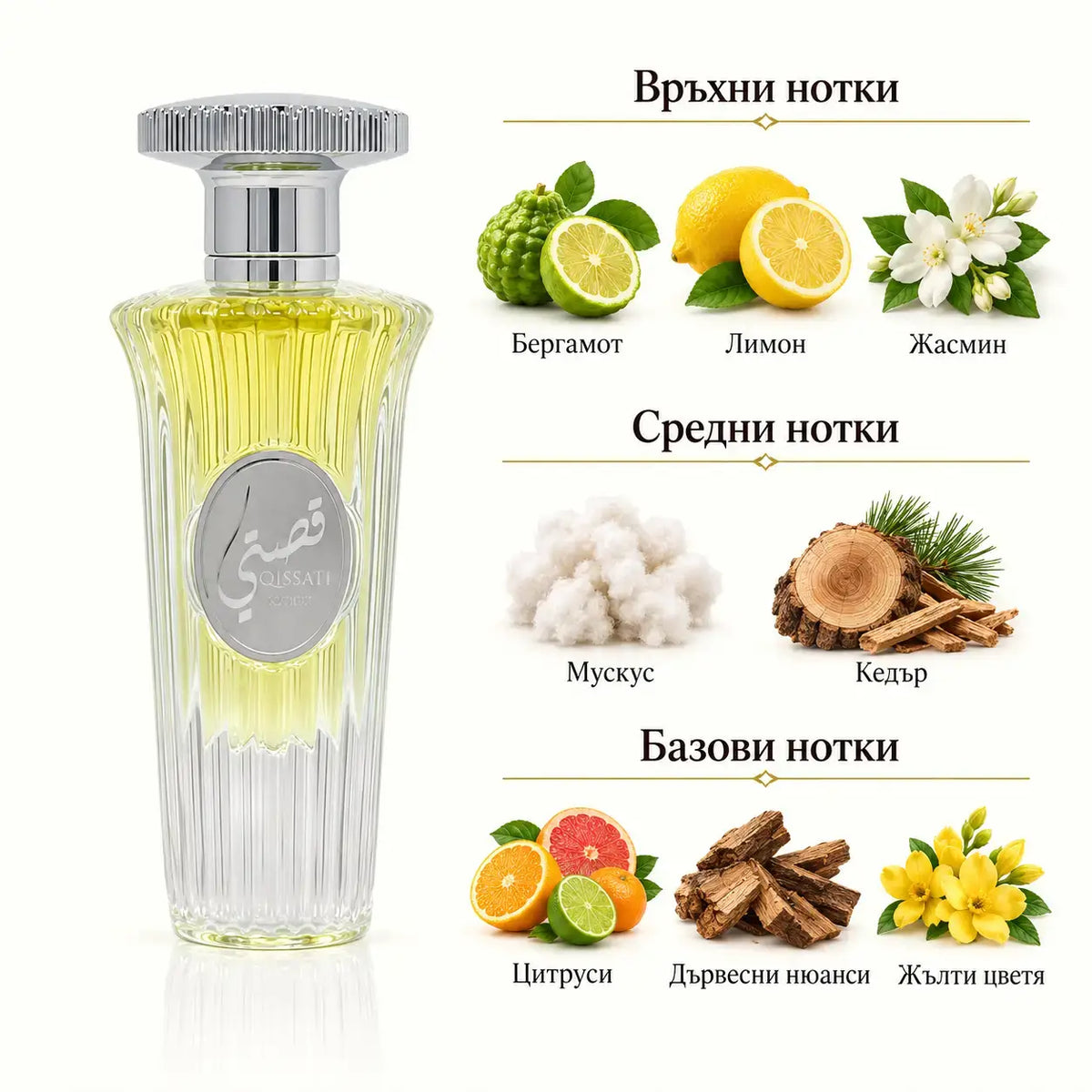 MY STORY QISSATI Lattafa – мъжки арабски парфюм EDP, 50 мл.