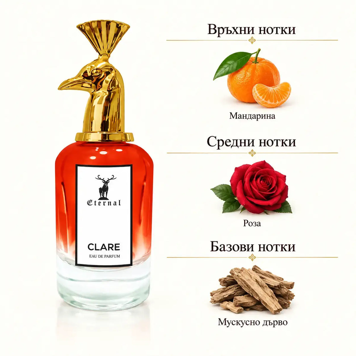 CLARE Eternal – мъжки арабски парфюм EDP, 100 мл - снимка 2