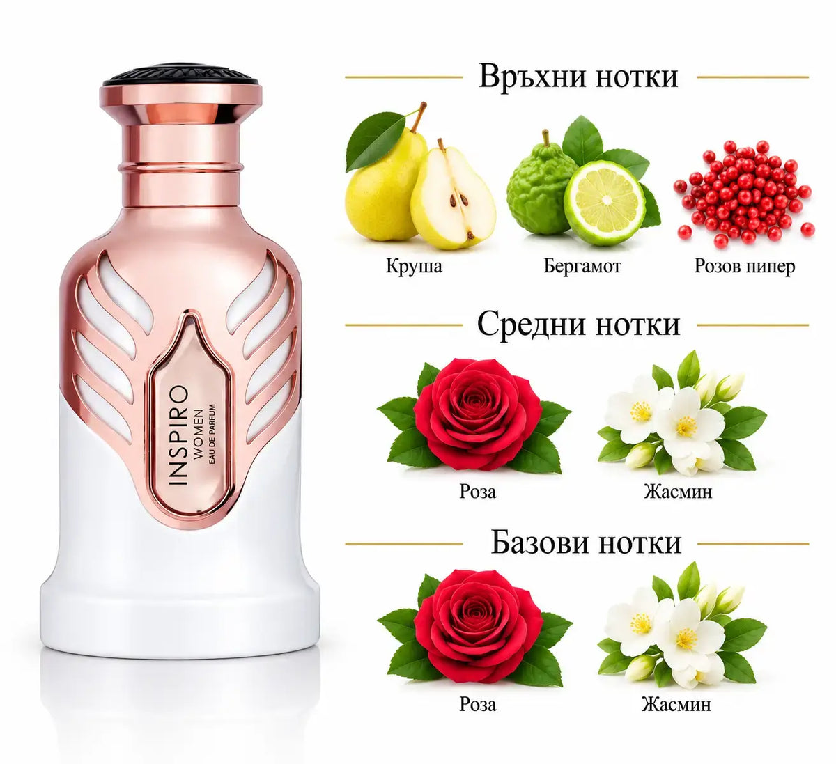 INSPIRO WOMEN Riiffs – дамски арабски парфюм EDP, 100 мл.