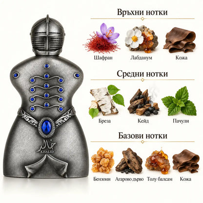 KHALID Lattafa Niche Emerati – мъжки арабски парфюм EDP, 80 мл - снимка 2