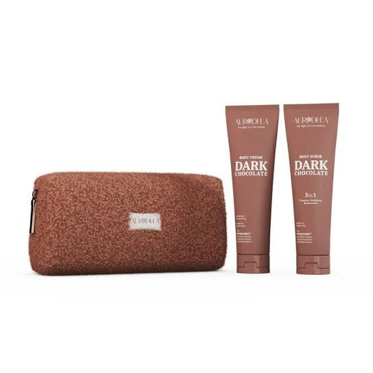 КОМПЛЕКТ DARK CHOCOLATE Aurodhea Chogan – скраб и крем за тяло 150 мл