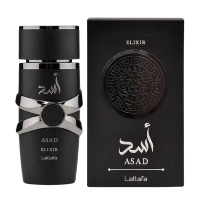 ASAD ELIXIR Lattafa – мъжки арабски парфюм EDP, 100 мл