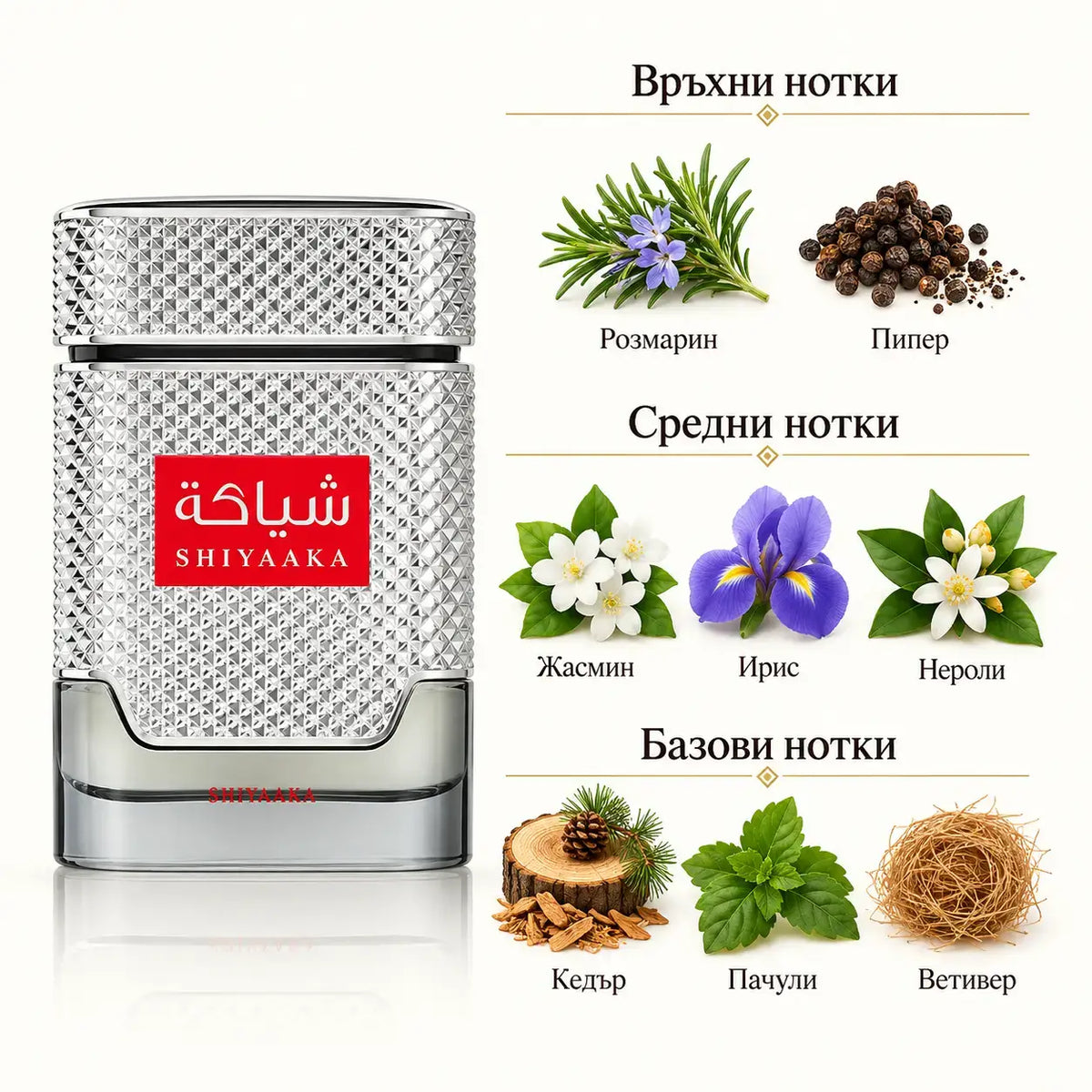 SHIYAAKA SILVER EDP - мъжки парфюм - Angel Scents - снимка 2