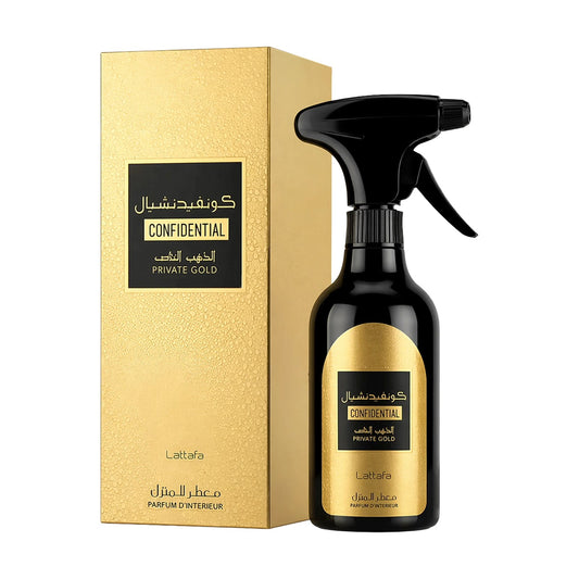 CONFIDENTIAL PRIVATE GOLD AIR FRESHENER Lattafa – ароматизатор за дома, 450 мл